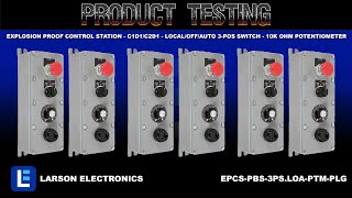 Explosion Proof Control Station - C1D1/C2D1 - Local/Off/Auto 3-Pos Switch - 10k Ohm Potentiometer