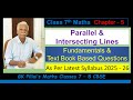 Class 7 CBSE -  Parallel &amp; Intersecting Lines/Fundamentals/Maths Classes 7-8 CBSE by GK Pillai