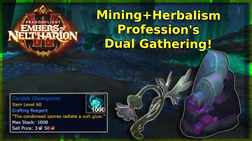 WoW How To Farm Zaralek GlowSpore Dual Gathering Gold Farm Patch 10.1 - Dragonflight