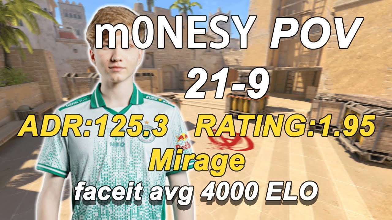 🔥m0NESY(21-9) 3-Stack alpha/f0lya Voice Comms(Mirage) |FACEIT avg 4000 ELO | CS2POV |DEMO|Sep 8,2025
