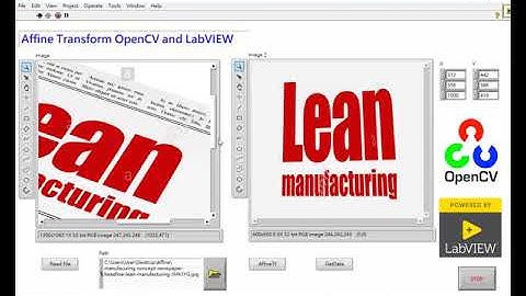 44. (Vision) LabVIEW and OpenCV _Affine Transform