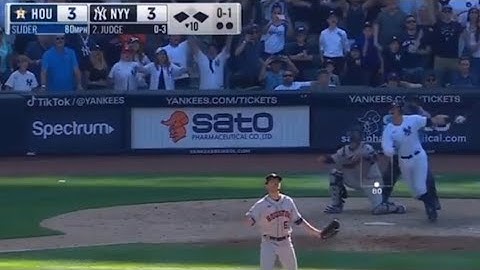Aaron Judge, New York Yankees Walk It Off In Extra Innings Against Houston Astros