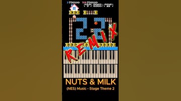 Nuts & Milk (NES) Music remix 8 bit - Stage Theme 2 #nes #famicom #nutsmilk #retrogaming #shorts