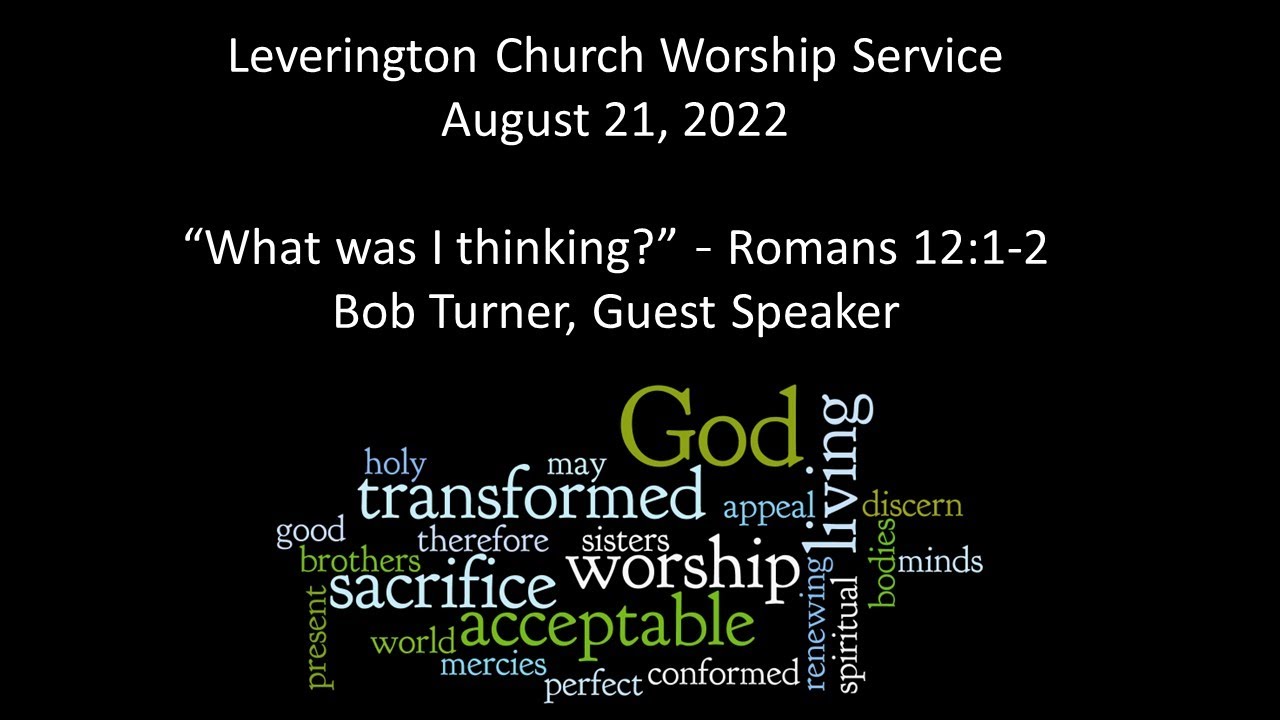 Leverington Church LIVE! 08/21/2022 YouTube