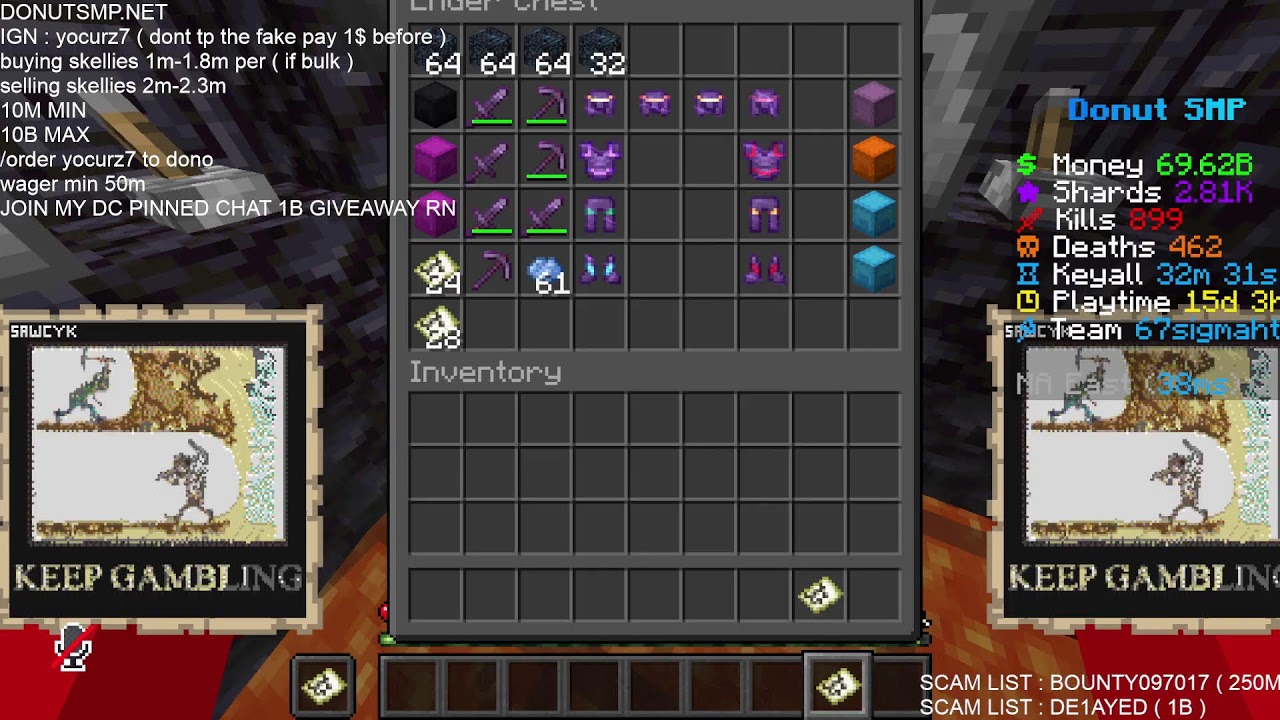 🔴 DONUTSMP LIVE 🔴 | 1-100M PER BASE  |  5B LOOTDROP  |  GAMBLING  |  1B+ BOUNTY?