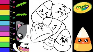 Coloring Crayola Cuteness Overload Candy Corn Pumpkins Coloring Book Pages | Sprinkled Donuts JR