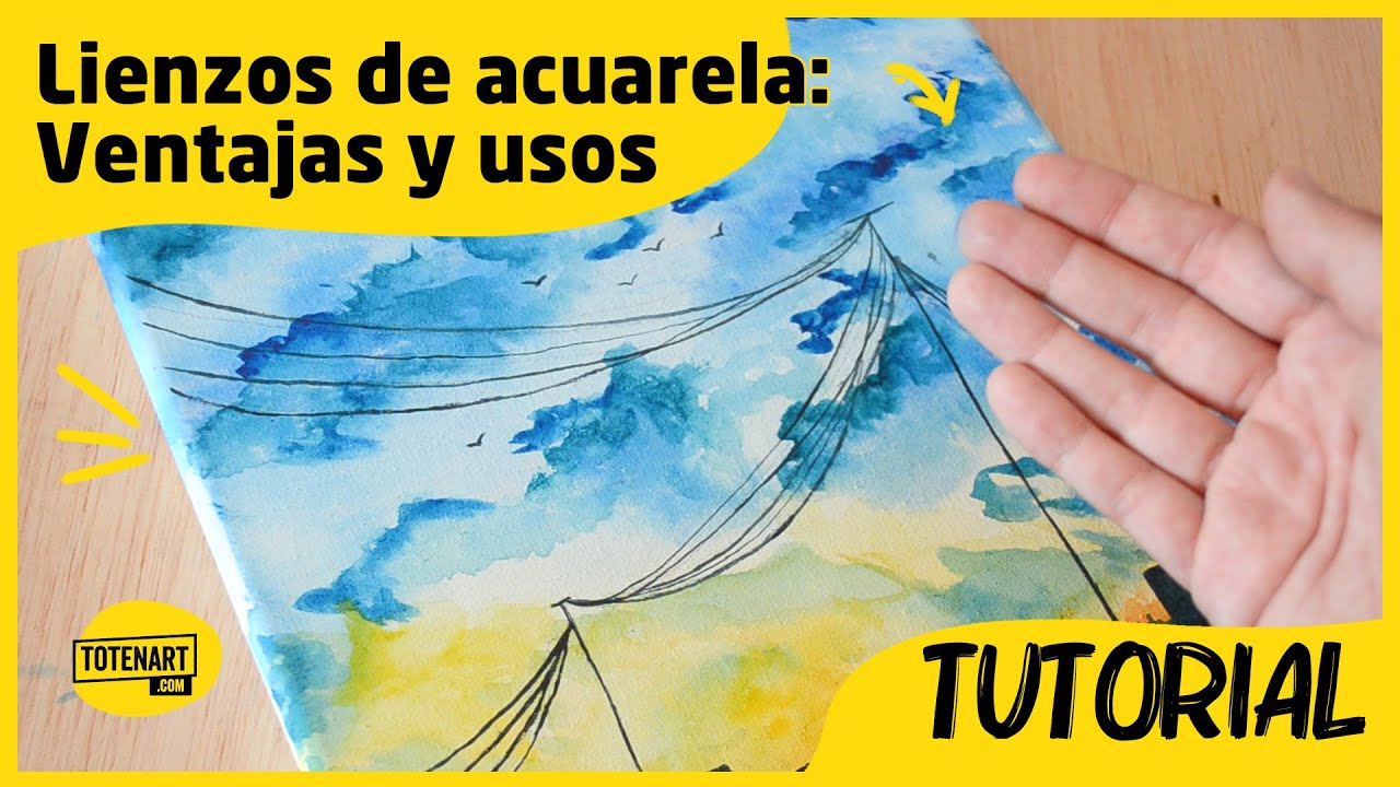 Cómo pintar acuarela sobre lienzo 🎨 Ventajas y usos | totenart.com