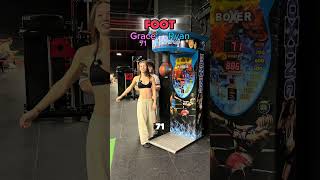 Who Can Get The Highest Score On The Boxing Bag @GraceWagstaff #RyanRyRy