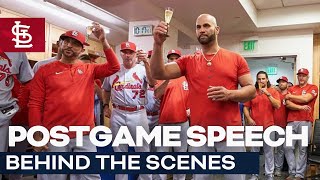 Famous Pujols' 700 Clubhouse Speech | St. Louis Cardinals Profile