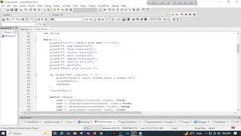 Project5: Buku Kontak dalam Pemrograman C | Tambah, Edit, Hapus, Cari & Simpan | Tutorial Lengkap