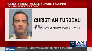 Middle school teacher accused of inappropriate contact with student