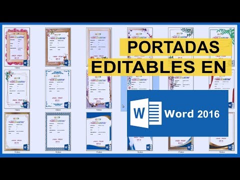 portadas editables en word 2016 recursos y tutoriales formatos de portadas para word