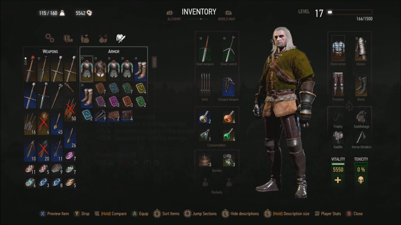 Witcher 3: WEAPONS & ARMOUR GUIDE AND TIPS - YouTube