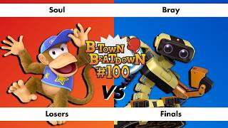 B-Town Beatdown 100 Losers Finals: Soul (Diddy Kong) vs Bray (R.O.B.)
