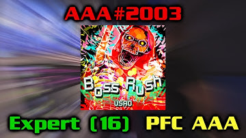 Boss Rush [Single Expert 16] 999,510 PFC AAA [DDR A]