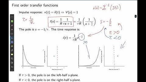 Control Systems. Lecture 5: Effect of pole locations.
