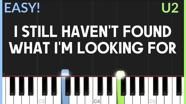 I Still Haven’t Found What I’m Looking For Piano version - Piano performance video thumbnail