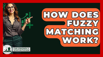How Does Fuzzy Matching Work? - The Friendly Statistician