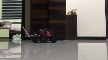 Surveillance Robot with remote video feed system and RF control.