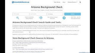 Best Arizona Background Check Resources Free and Paid.