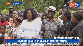 Oburu Odinga's SPECTACULAR speech after Raia Jnr was crowned head of Odinga Family Details