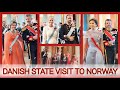 King frederik and queen mary official visit to norway  state gala banquet  day 1