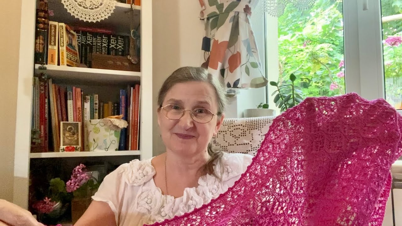 Как вяжу Летом - Шаль, Панамка, пряжа Gazzal и Краснодар Центр