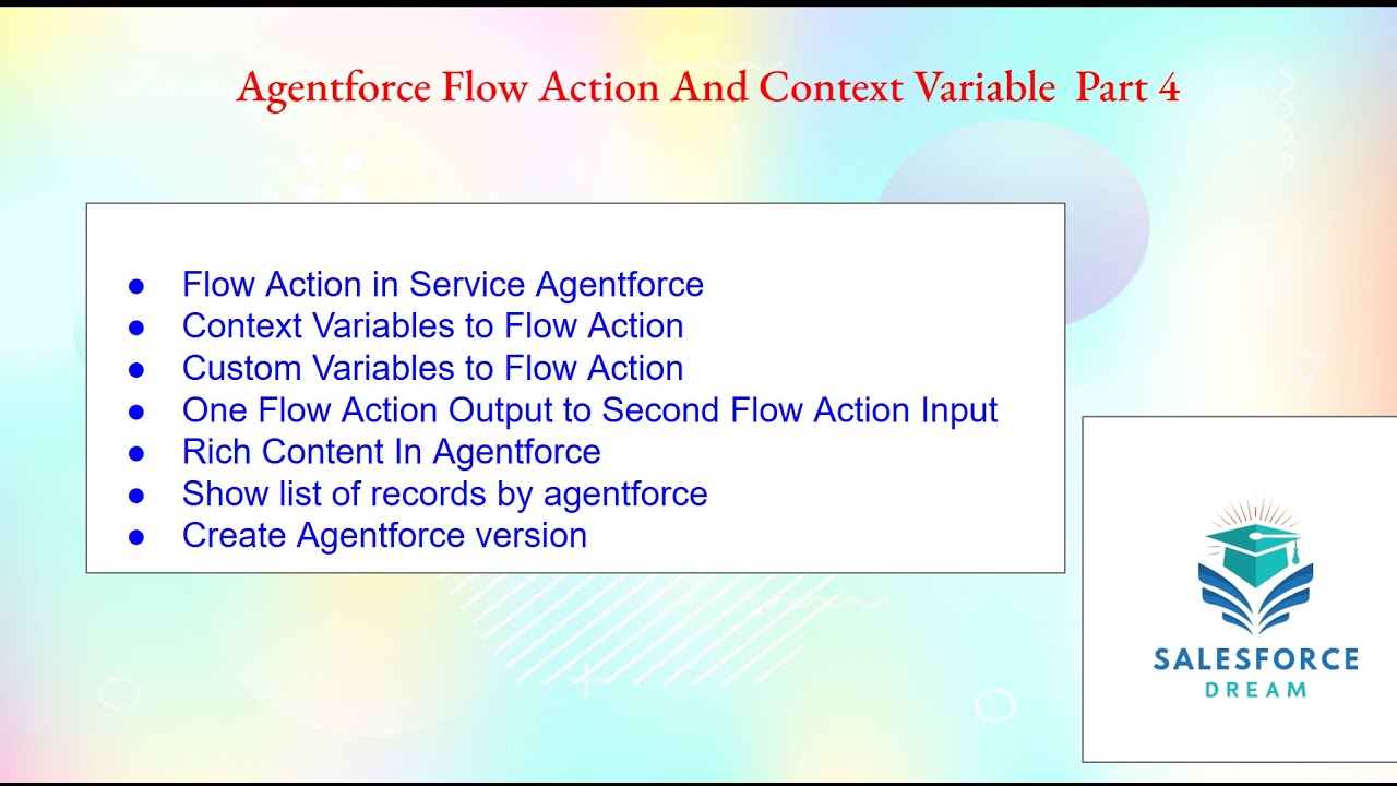 Agentforce Flow Action And Context Variable  Part 4