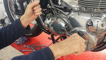 Primary chaincase, clutch and gearbox rebuild. Trident T150. Part 5 Removing the outer gearbox cover