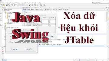 Java Swing: Xóa dữ liệu khỏi bảng qua Default Table Model