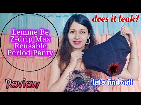Lemme Be Z-Drip Max Reusable Period Panty Review #lemmebe #periodpanty 