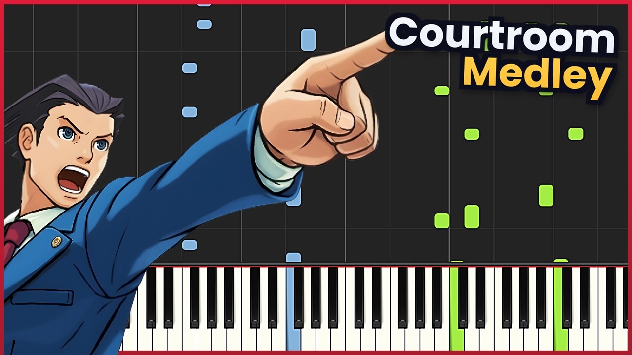 Moderato/Allegro 2001 - Ace Attorney (Piano Tutorial) - YouTube