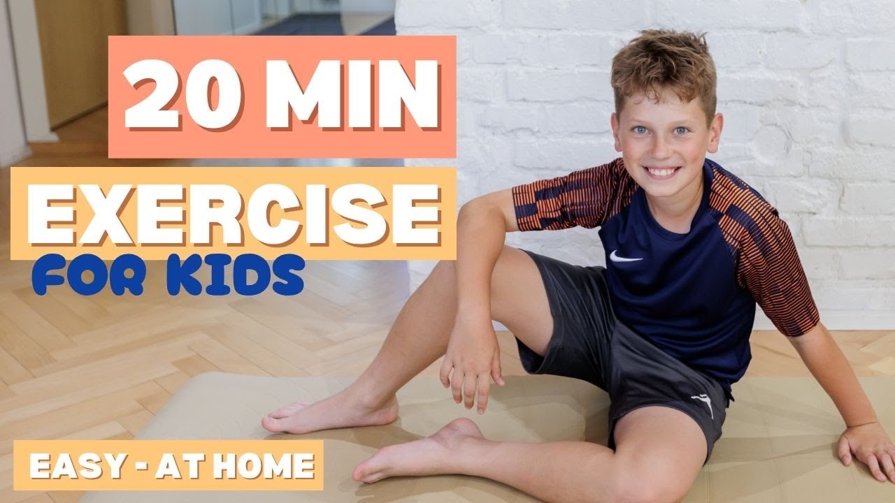 Simplest Exercise Routine For Kids 20 MIN - EASY EXERCISES - For KIDS - YouTube