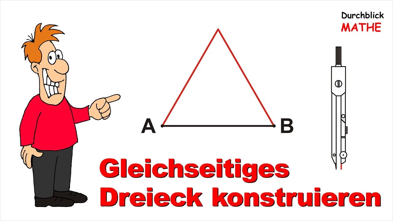 Höhe Im Dreieck Konstruieren Mit Zirkel Mit Zirkel Dreieck konstruieren, eine Seite ist gegeben - YouTube