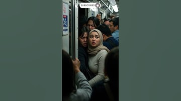 Crowded Subway - Terrified in That Train Corner #aiart #metro #short