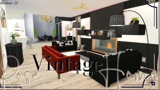 The Sims 4 Rose Vintage Home | Tour Furniture CC + Download screenshot 5