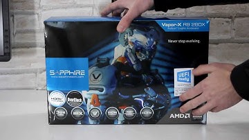 Sapphire AMD Radeon R9 280X Vapor-X 3GB GDDR5 Graphics Card Unboxing