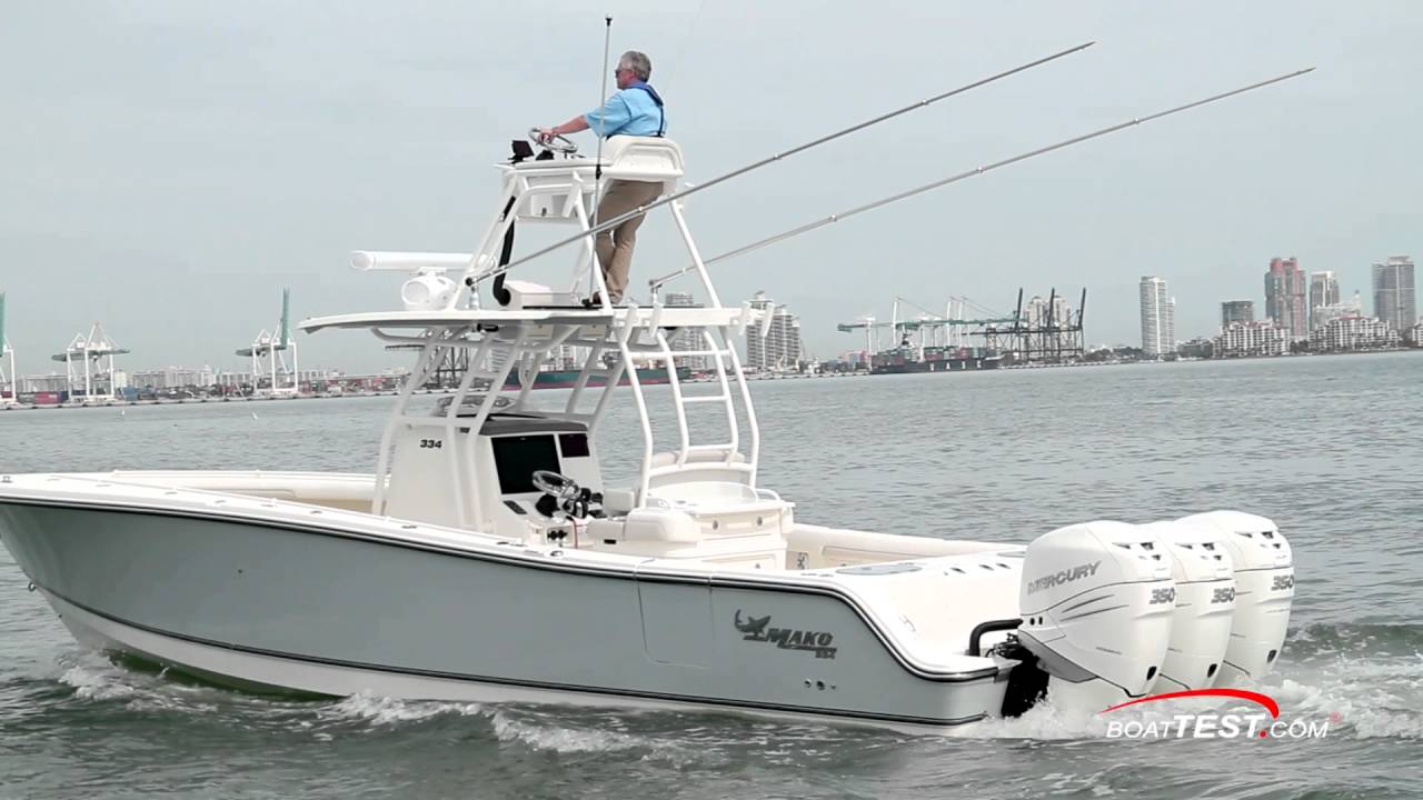 Mako 334 CC Test 2016- By BoatTest.com