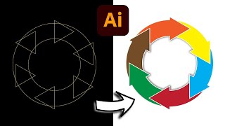 How to Create a Circle Arrow Logo in Adobe Illustrator CC