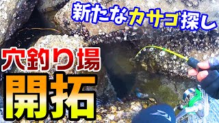 【穴釣り】新穴釣り場を求めてテトラ調査！2021年初フィッシュをブラクリで狙う