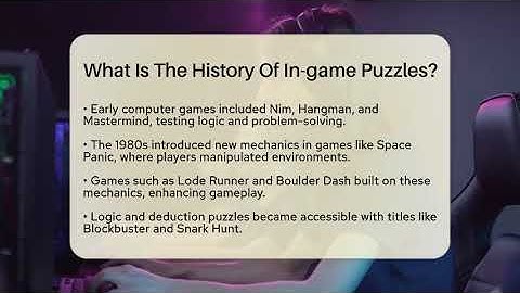 What Is The History Of In-game Puzzles? - Video Gamers Vault