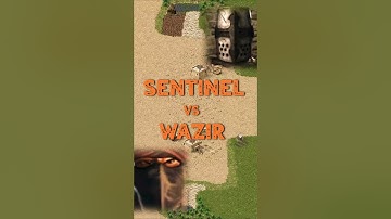 Sentinel vs Wazir | Stronghold Crusader: DE #strongholdcrusader #fireflystudios #gameplay #rts