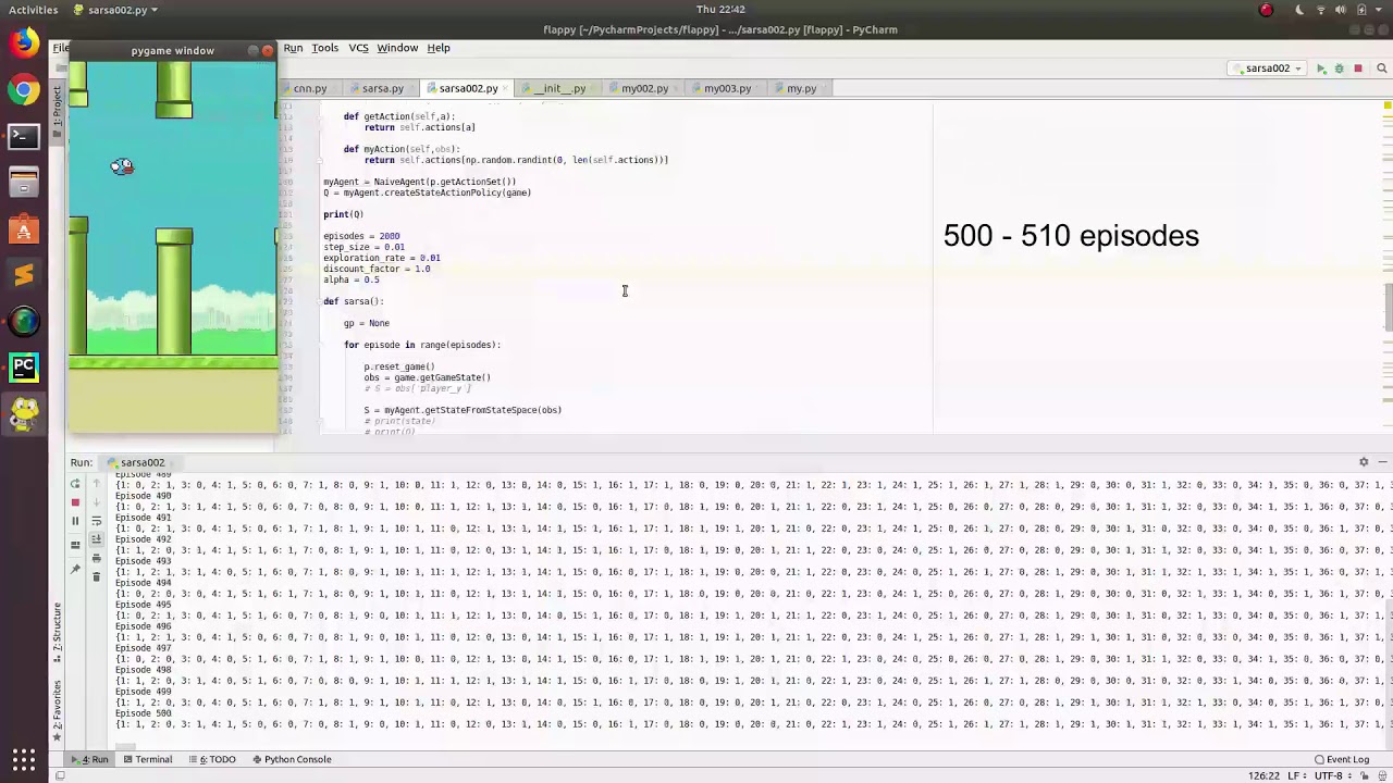 flappy bird reinforcement learning - YouTube