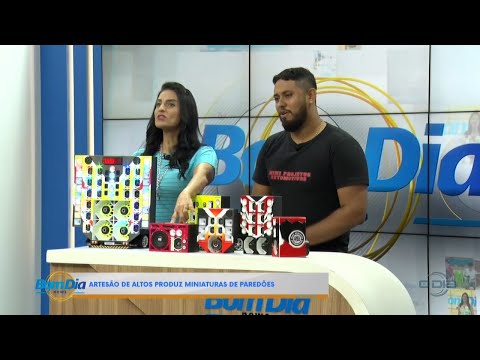 Artesão do município de Altos produz miniaturas de Paredões de Som 06 02 2024