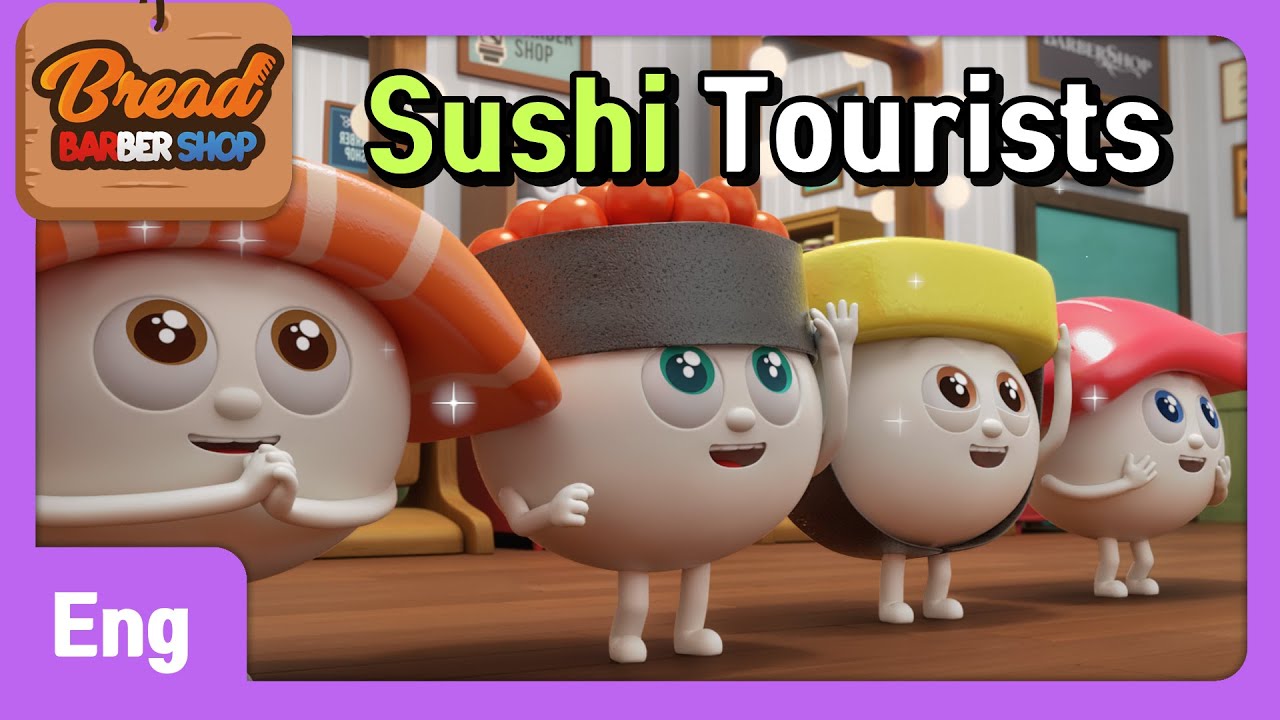 BreadBarbershop | EP28 | Sushi Tourists | Eng | animation/dessert/cartoon
