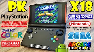 PowKiddy X18 Retro Handheld Game Console review. PlayStation, Sega, Nintendo, Arcade & more screenshot 1