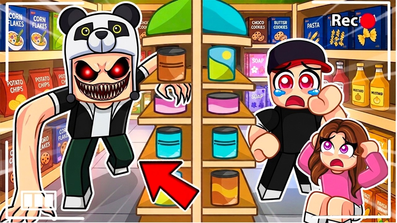 ROBLOX Market'te Gece Vardiyasında Korkunç Canavardan Kaçtık! 😱