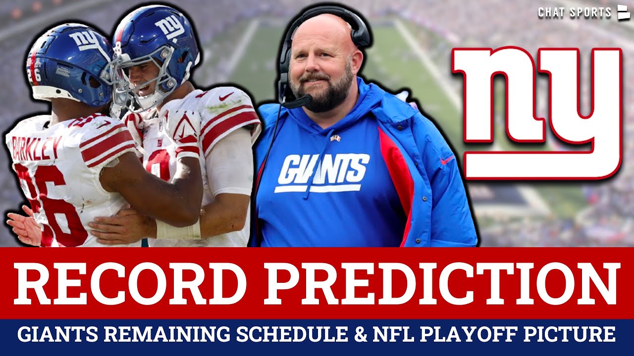 Giants Record Prediction + NFL Playoff Picture Following The Bye Week