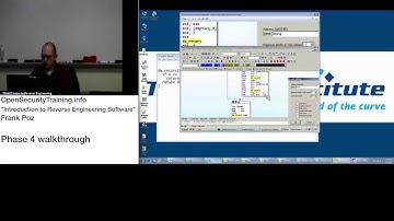 2013 Day1 P13: Intro to REing Software - Phase 4 Walkthrough