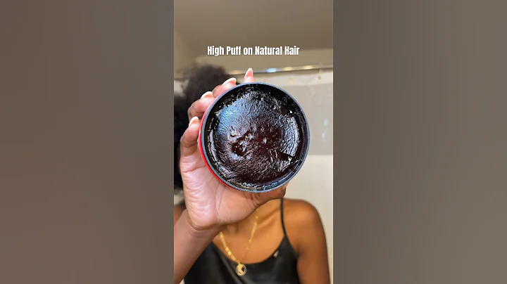 High Puff on 4C Natural Hair with Gummy Hair Wax #naturalhair
